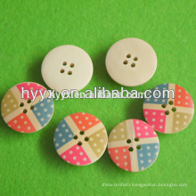 New Design Hot Sale Round Wood Button